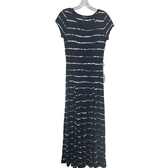 Lauren Ralph Lauren Dresses & Skirts - Lauren by Ralph Lauren Women’s Multicolor Blue White Tie-Dye Maxi Dress Size M